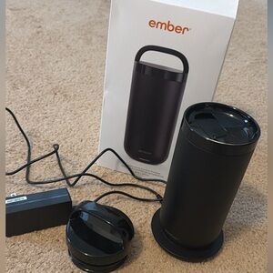 Ember Black Travel Mug with Charger